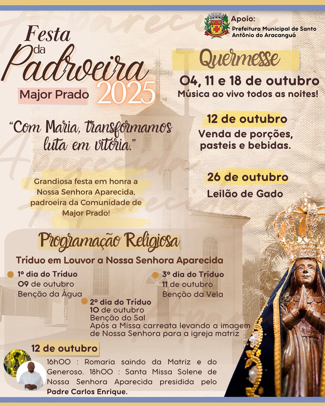 Festa da Padroeira em Major Prado