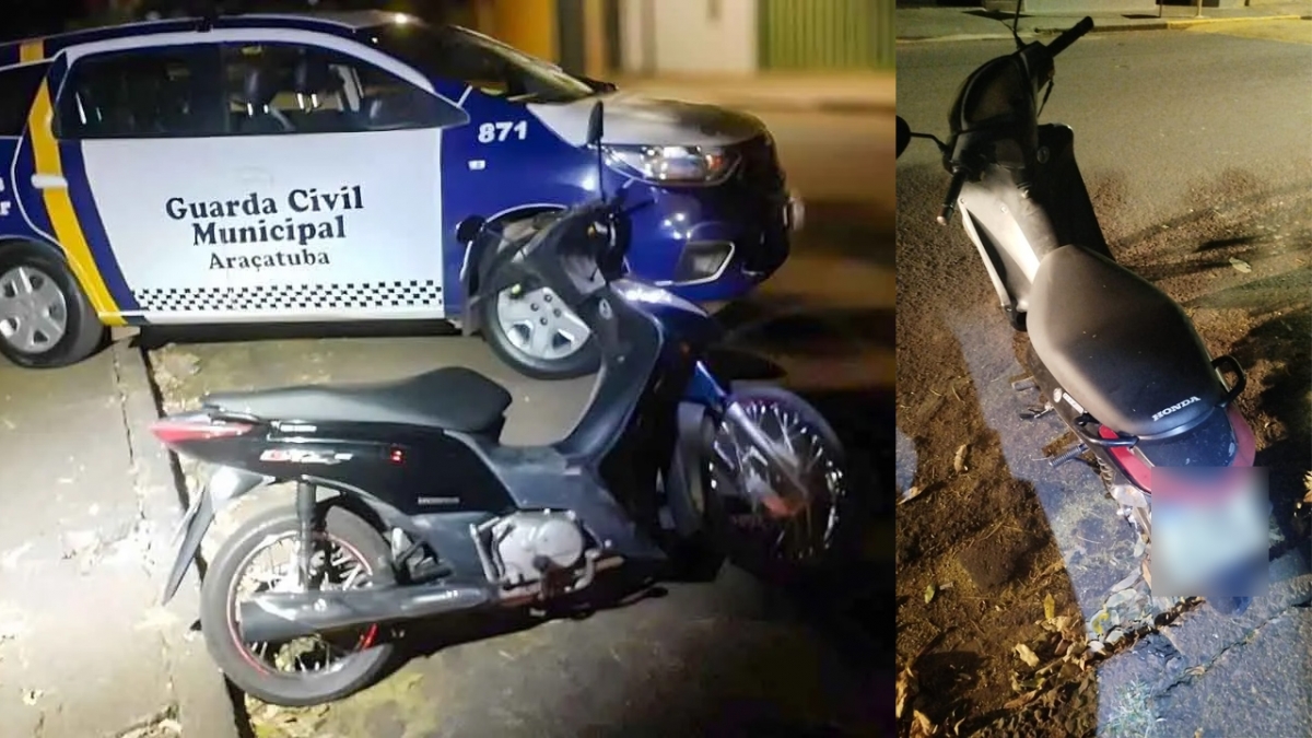 GCM recupera motoneta furtada no bairro Paraíso, em Araçatuba