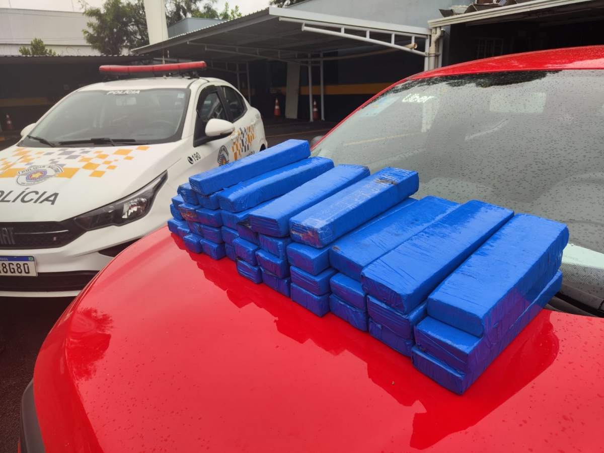HOMEM É PRESO COM 39 TIJOLOS DE MACONHA EM RODOVIA  EM ARAÇATUBA